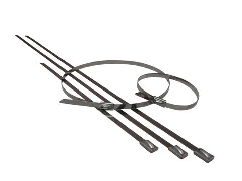 15 Inch Locking Ties - Stainless Steel